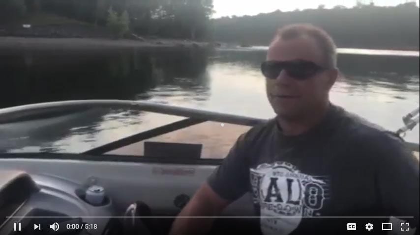 Lou at Lakeside on Boat