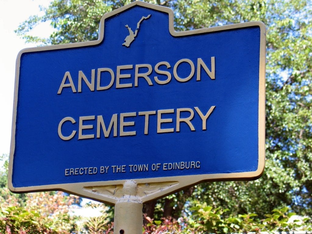 Anderson Cemetery Marker